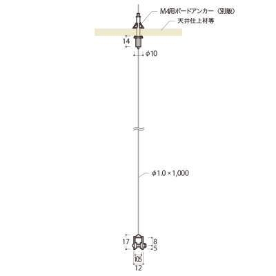 ���C���[�f�B�X�v���C�V�X�e��E�^�C�v�Z�b�g E-1000  ��1.0�~1000mm �X�ܗp�i �W���p�i