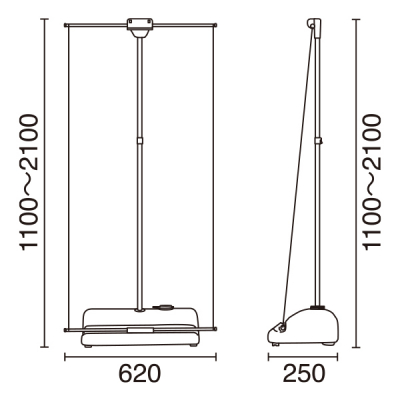 �X���C�h���o�i�[�X�^���h �����^���N�t W600�p