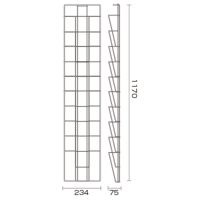�E�H�[�����b�N W-21 A4�� 1��10�i �Œ�p�r�X�t W234�~D75�~H1170mm 