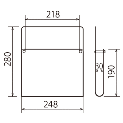 �p���t���b�g�X�^���h2507 �u���b�N W380�~H1298�~D450mm 