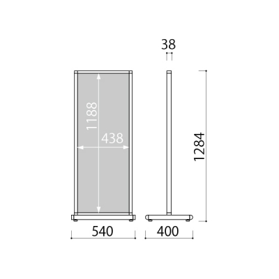�A���~�^���[�T�C�� ATS-42BB ���� �A���~���^�� �u���b�N W540�~H1284mm 