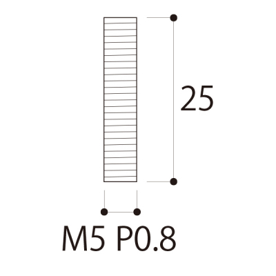 �S�l�W M5�~25mm Pt.POP[�s�[�e�B�[�|�b�v]��9mm 