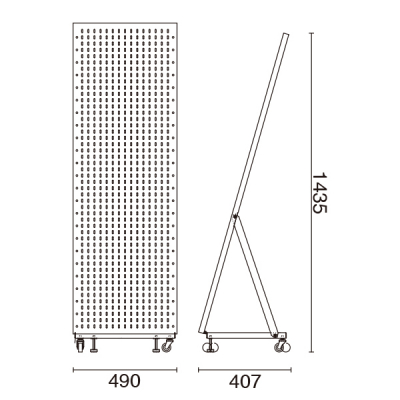 ���[�t���b�g�X�^���h W490 �u���b�N