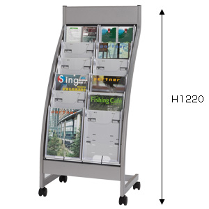 SCP�X�^���h R���[ 3��6�i �O���[ �O�փX�g�b�p�[�t�L���X�^�[ W783�~D425�~H1220mm 