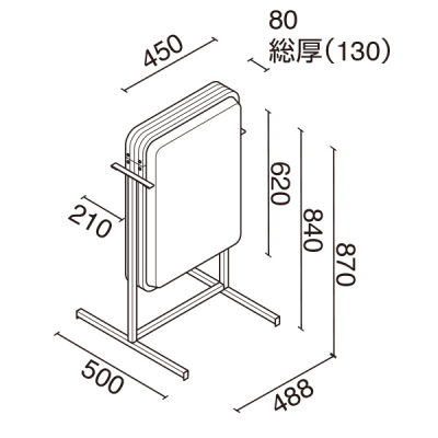 LED�^�d���X�^���h�Ŕ� ADO-207T-LED 