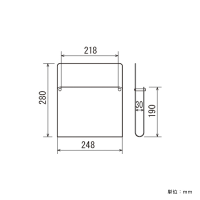 �p���t���b�g�X�^���h2518 �� ���ʎd�l ���b�N��4�� W300�~D300�~H1246mm 