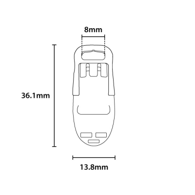 �t�B�b�V���N���b�v F-2 �����^�C�v �R��8-10mm �u���b�N