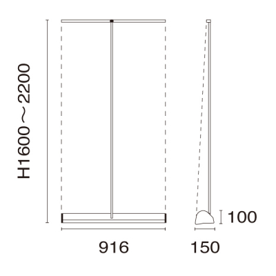 ���b�N�����[���o�i�[�X�^���h ver2 ���[���X�N���[������ W850mm