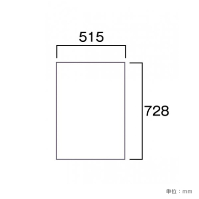 WB�o���E�X�p�z���C�g�� VASKOP-WBB2 �z���C�g�{�[�h �� W515�~H728mm�~����3mm B2 