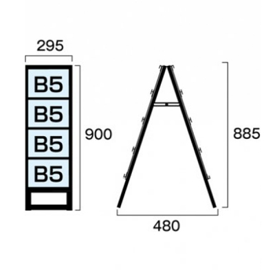 �J�[�h�P�[�X�X�^���h�Ŕ� �u���b�N BCCSK-B5Y8R  �ʔT�C�YB5���~1��4�i���� 