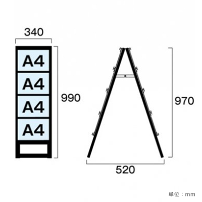 �J�[�h�P�[�X�X�^���h�Ŕ� �u���b�N BCCSK-A4Y8R �ʔT�C�YA4���~1��4�i���� 