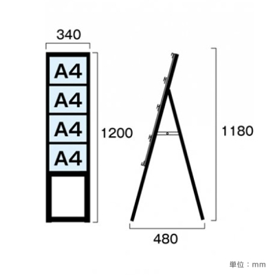 �J�[�h�P�[�X�X�^���h�Ŕ� �u���b�N BCCSK-A4Y4KH �n�C�^�C�v �ʔT�C�YA4���~1��4�i 