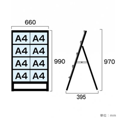 �J�[�h�P�[�X�X�^���h�Ŕ� �u���b�N BCCSK-A4Y8K  �ʔT�C�YA4���~2��4�i 