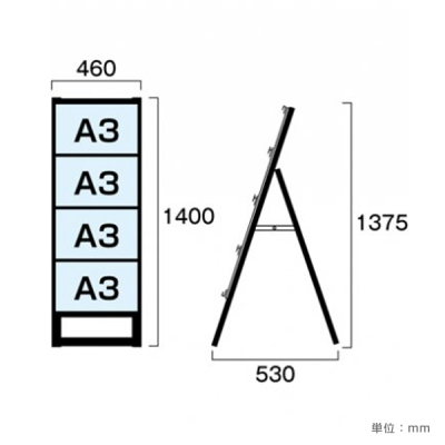 �J�[�h�P�[�X�X�^���h�Ŕ� �u���b�N BCCSK-A3Y4K�ʔT�C�YA3���~1��4�i 