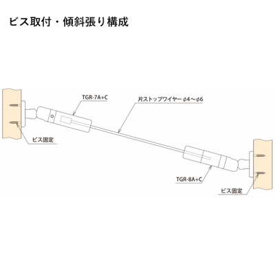 �A���J�� ���C���[�肷�� �X�Β��� �r�X��t[�؍����^�C�v] �X�e�����X TGR-8A+C