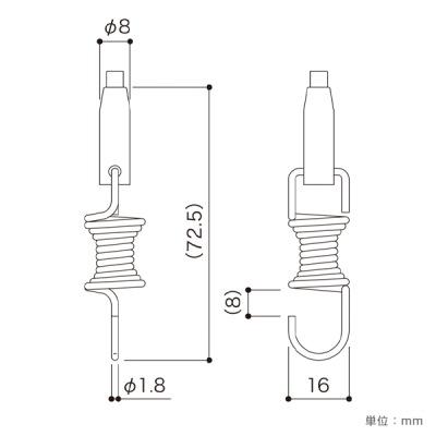 �A���J�� �A�� ������ ���C���[�O���b�v�^�C�v �o�l�L��10mm SP-1