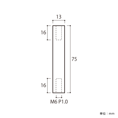 Pt.POP[�s�[�e�B�[�|�b�v] ���σp�C�v ��13�~75mm PT-13MP 75-CR