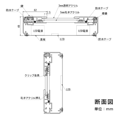 LED���ƃp�l�� FE925 A0�^�e �u���b�N