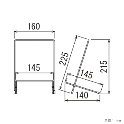 �C���e���A�X�^���h M-201 A5�`A4�p�l���Ή��C�[�[�� W125�~D102�~H165mm 