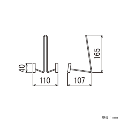 �C���e���A�X�^���h M-259 A5�`A4�p�l���Ή��C�[�[�� W110�~D107�~H165mm 