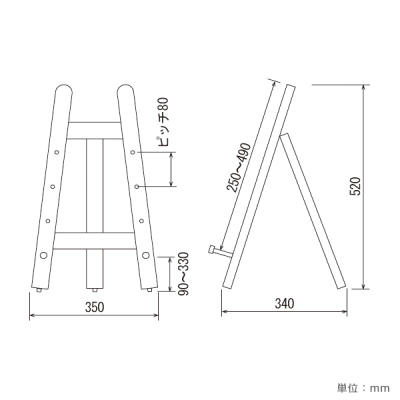 �C���e���A�X�^���h M-563 A3�p�l���Ή��C�[�[�� W350�~D340�~H520mm 