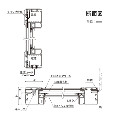 LED���ƃp�l�� FE949 B1 �����J�� �X�C�b�`�tAC�A�_�v�^�[ 