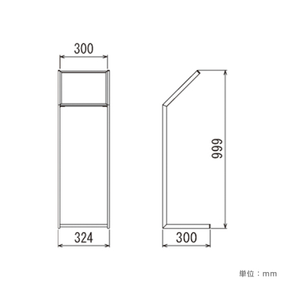 �C���t�H���[�V�����X�^���h2352 297�~297 �� �����ʔA�N����1.5mm�� 