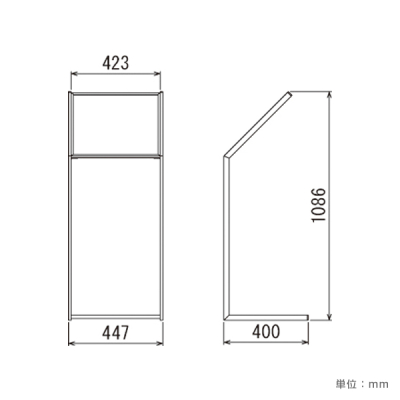 �C���t�H���[�V�����X�^���h2352 420�~420 �� �����ʔA�N����1.5mm�� 