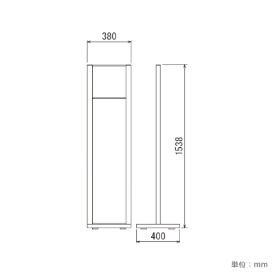 �T�C���X�^���h2705 C 300�~300mm �^���[�^�V���o�[ H1538mm 