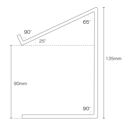 �A�N�������i�� �n�C�^�C�v �� ASH-1 �X��65�x �����A�N����3mm�� W50�~D100�~H135mm