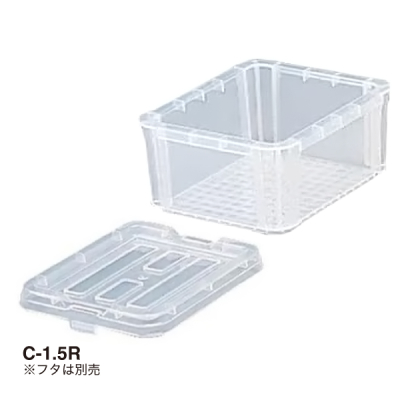 BOX�R���e�i �N���A B-1.5 189�~156�~84mm