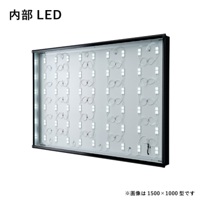 �����X�܃t�@�U�[�h�pLED�����T�C�� �r�b�O���j���[���C�g 1500�~1000�^