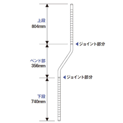 BBP74S �x�[�V�b�N�V���[�Y �x���h�|�[�� 1900mm �X�e�����X (2�{��)