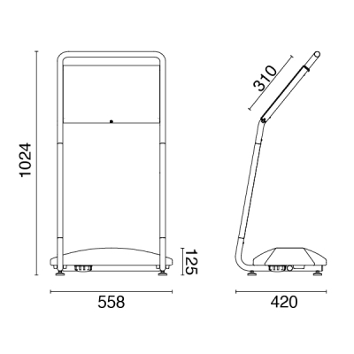 �C���t�H���[�V�����X�^���h�h�J�^�C�v ���O�� 8kg�d�� �ʔΉ��T�C�YA3�� 