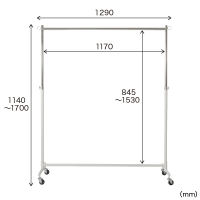 �����^�V���O���n���K�[ �z���C�g W1200 �n���K�[���b�N �L���X�^�[�t�� �L�k