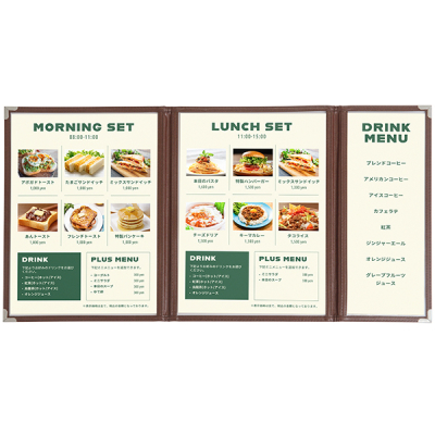 �N�C�b�N���j���[ 6P (A4-6P�ϑ��O��) �u���E��