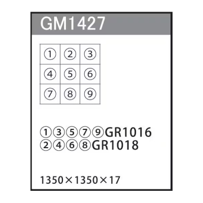 GM1427 �A�ڃO���[�� 45�p9�A