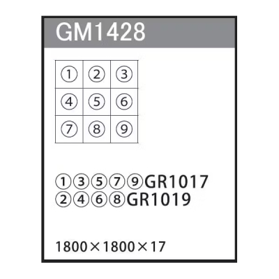 GM1428 �A�ڃO���[�� 60�p9�A