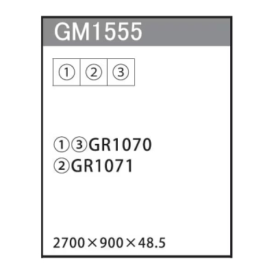 GM1555 �A�ڃO���[�� 90�p3�A