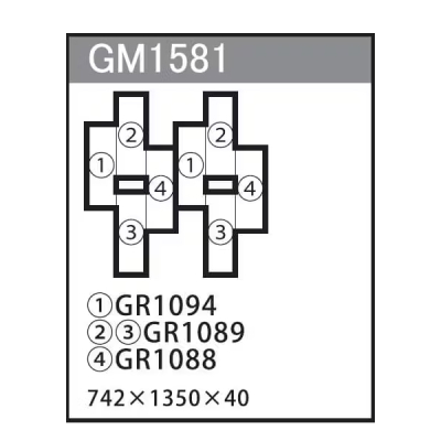 GM1581 �g�ݍ��킹�O���[�� 8�A