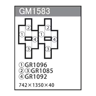 GM1583 �g�ݍ��킹�O���[�� 8�A