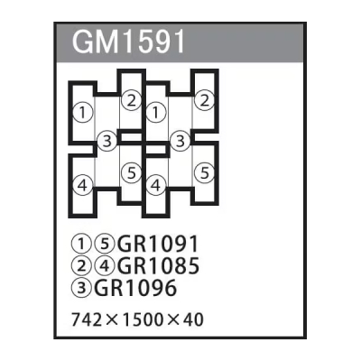 GM1591 �g�ݍ��킹�O���[�� 10�A