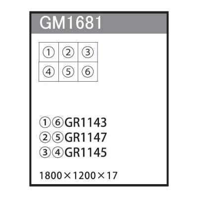 GM1681 �A�ڃO���[�� 60�p6�A