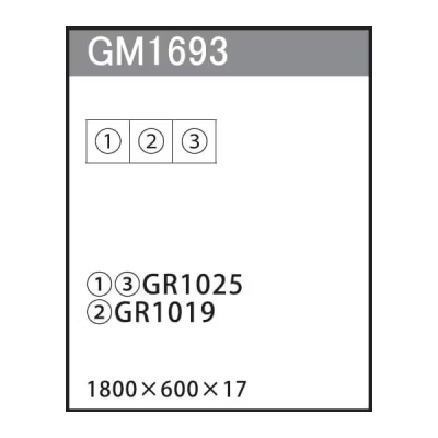 GM1693 �A�ڃO���[�� 60�p3�A