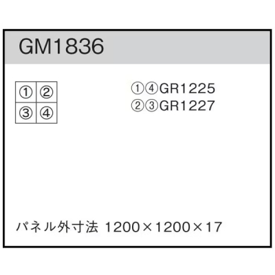 GM1836 �A�ڃO���[�� 60�p4�A
