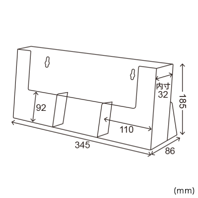 �J�^���O�z���_�[ 3C110H A4�O�c�� 3�� ���� ���[�T�C�YW110mm 