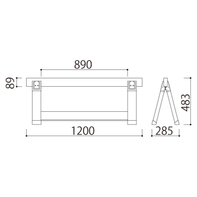 �c�[�o�C�T�C���X�^���h TF-1200 �u���b�N
