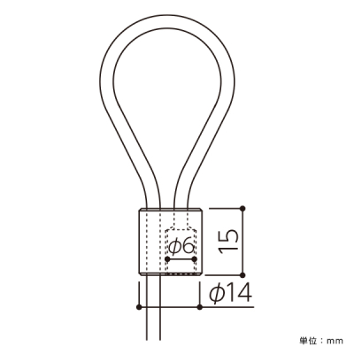 �A���J�� ���[�v �V����� ���C���[�͐��i�ɃZ�b�g�ς� RB-30 �X�e�����X 1m ��3.0