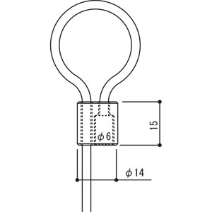 �A���J�� ���[�v �V����� ���C���[�͐��i�ɃZ�b�g�ς� RB-30 �X�e�����X 2m ��3.0