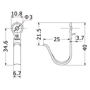 �X�e�����X�ܕtJ�^�t�b�N H-255(574-001) �X�ܗp�i �X�J���v�X